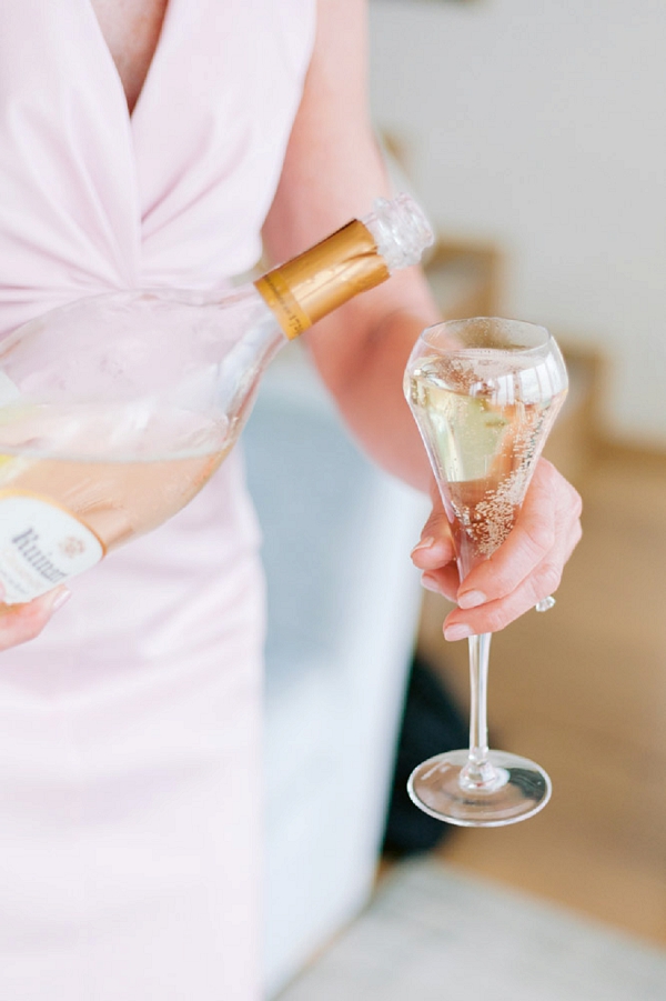 wedding day french champagne