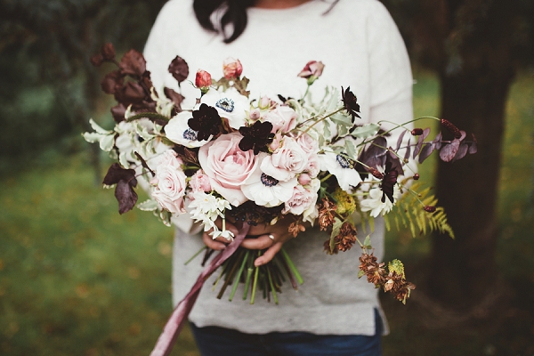 winter wedding bouquet idea