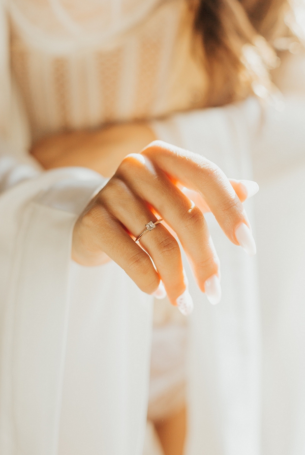 delicate engagement ring
