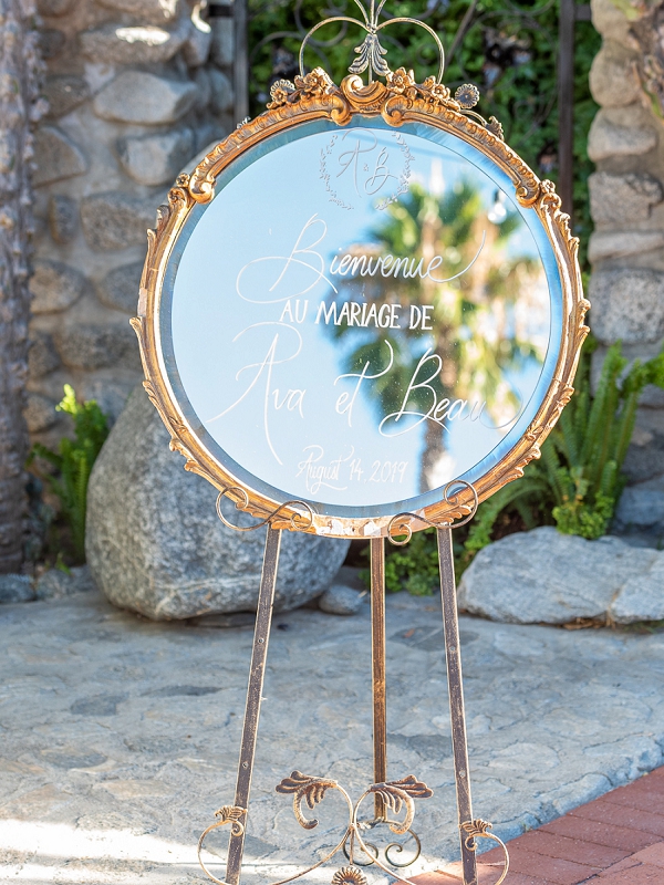 mirror wedding sign
