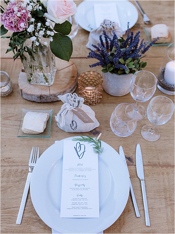 Rustic inspired table setting