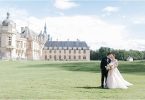 Monique Lhuillier Bride for Chateau de Chantilly wedding