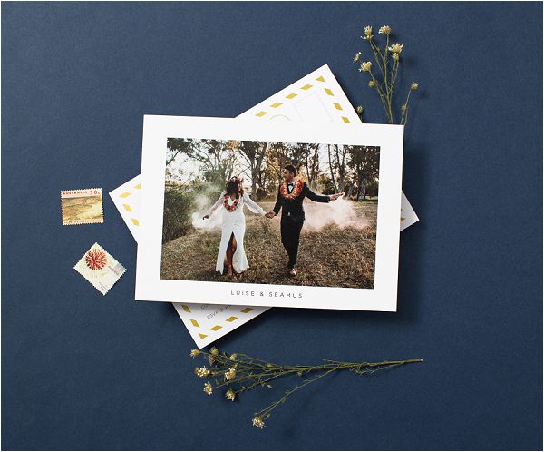postcard style wedding invitations