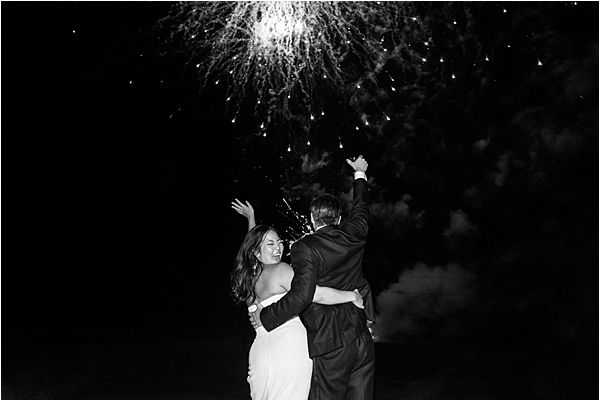 Chic Chateau de Malliac Wedding Fireworks