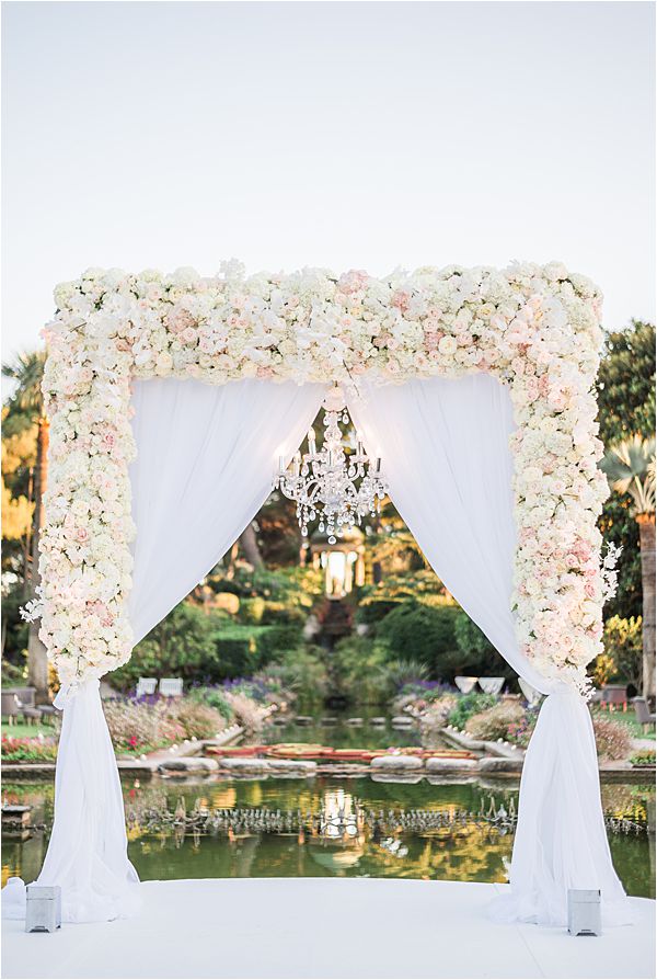 Floral design for Villa Ephrussi de Rothschild wedding