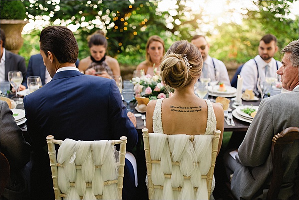 Newlyweds at the centre of the table
