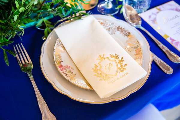 Wedding Dishes and Napkins