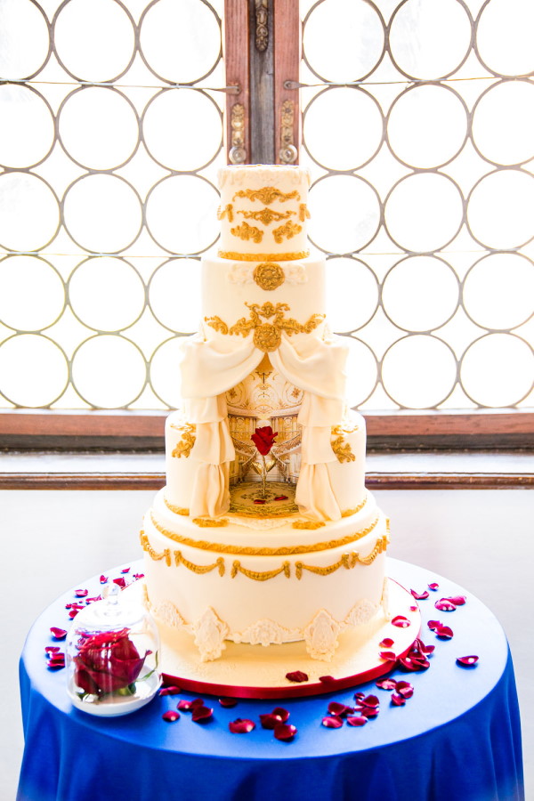 Beauty and the Beast Wedding Cake