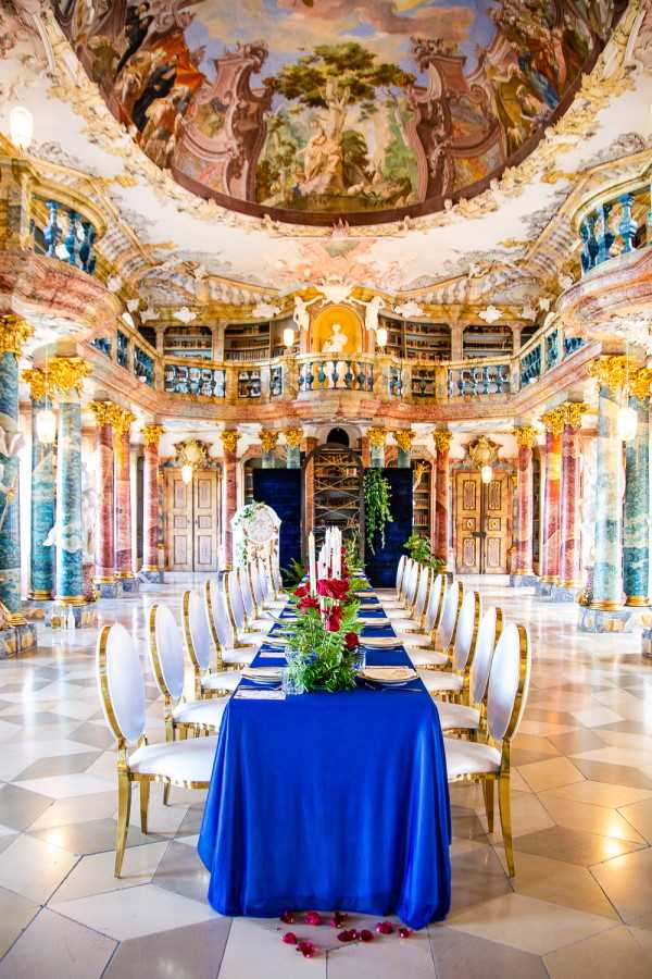 Beauty and the Beast themed wedding table