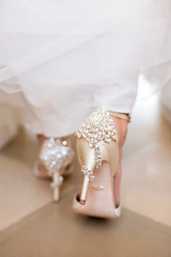 Closeup of Bridal Shoes