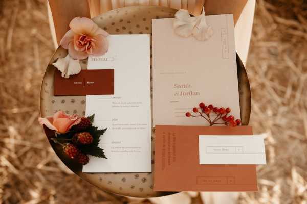 boho wedding stationery