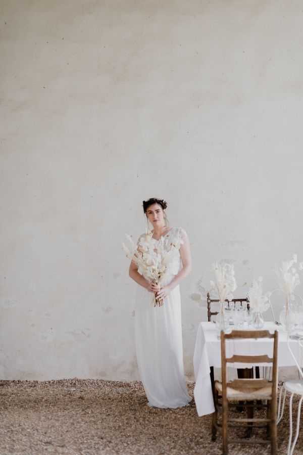 French Bride in 1920s Themed Wedding Dress