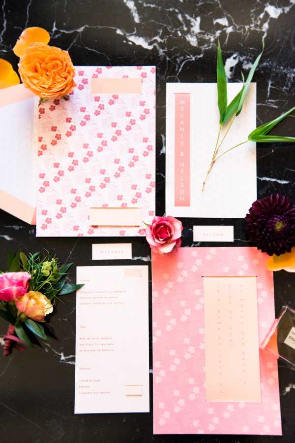 Japanese Inspired Wedding Invitations