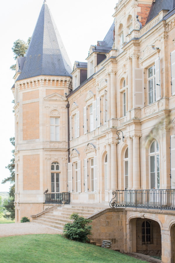 Facade of Chateau d'Azy, France