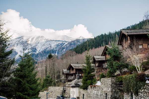 Chalets in French Alps