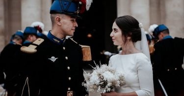 Retro Wedding at the Cathedral of Saint Louis des Invalides