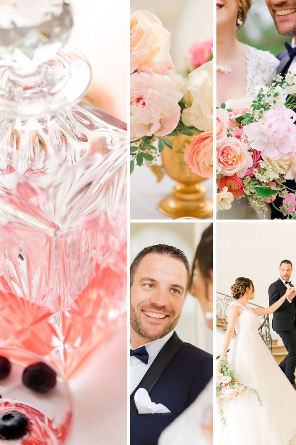 A Delicate & Feminine Wedding In An 18th Century Mansion Collage