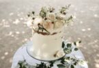 Head photo boho wedding cake