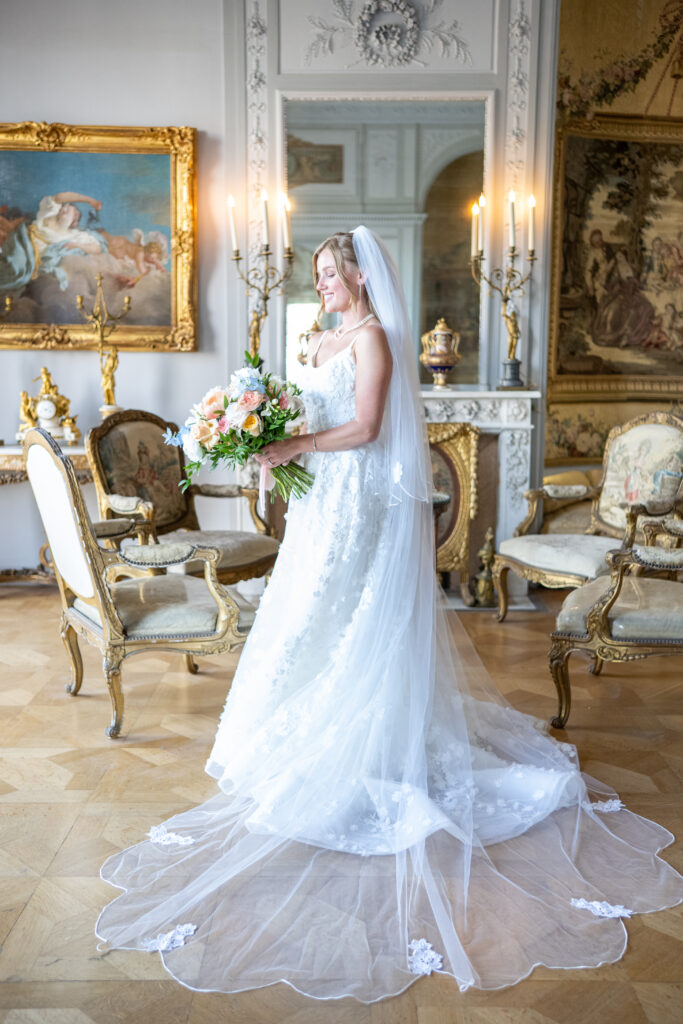 Wedding Dress at Villa Ephrussi de Rothschild