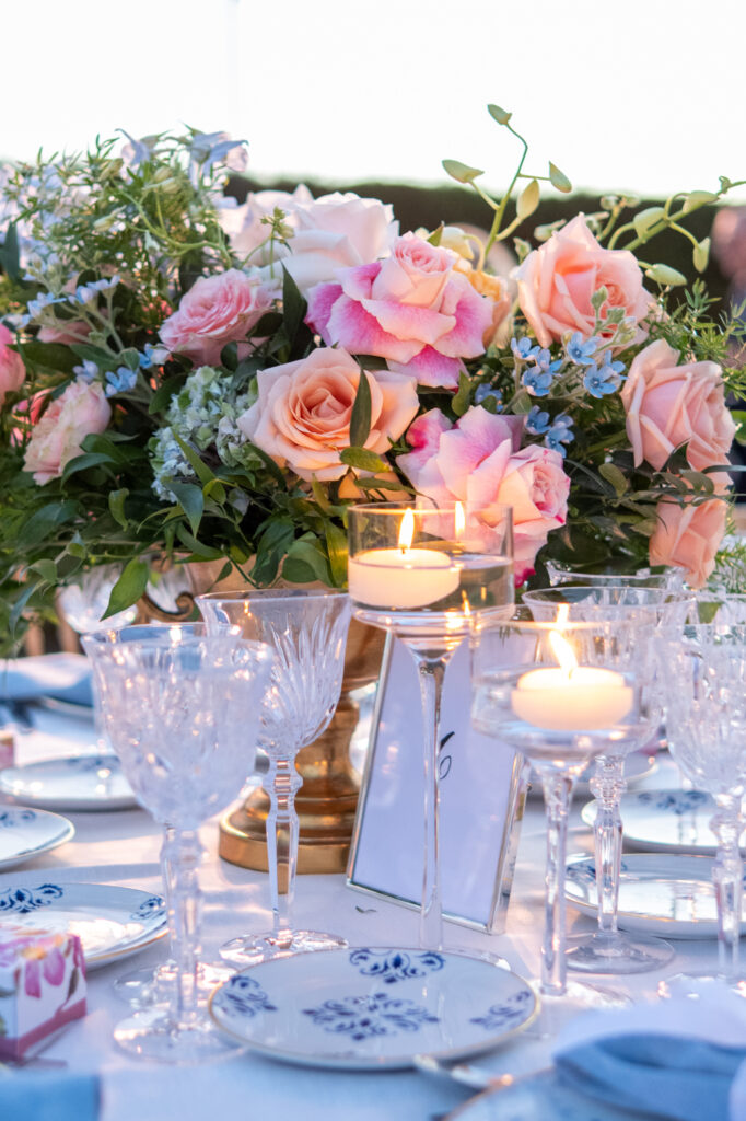Wedding table at Villa Ephrussi de Rothschild