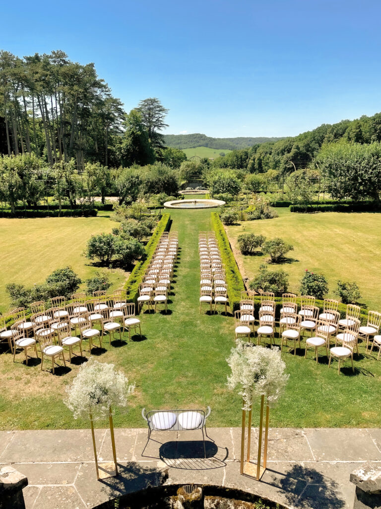 french countryside wedding reception