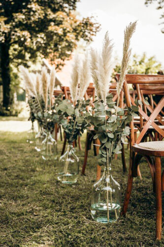 pampa grass boho wedding deco