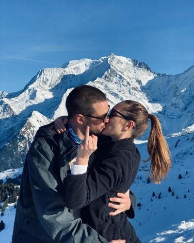 A mont blanc proposal in france