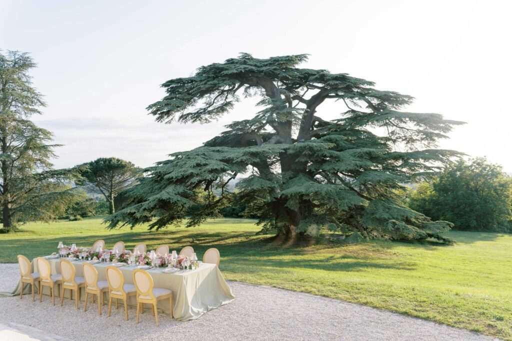 chateau gassies - dinner terrace