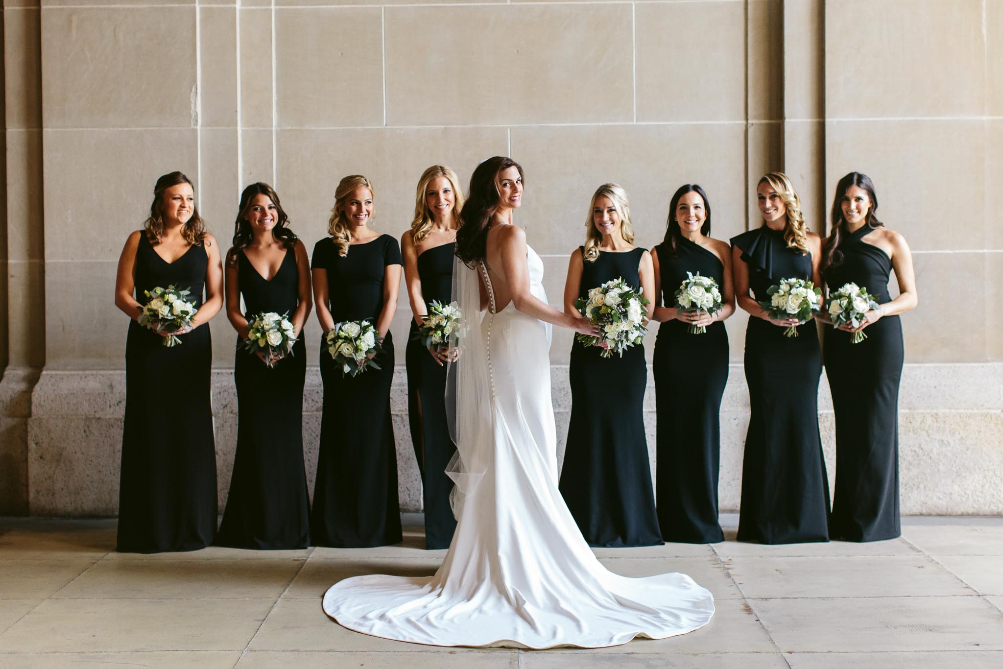 Gorgeous Black Dresses for Bridesmaids | Windsor