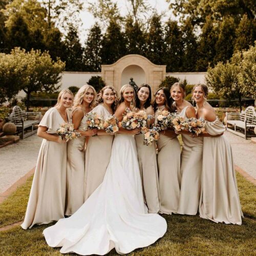 champagne bridesmaids dresses