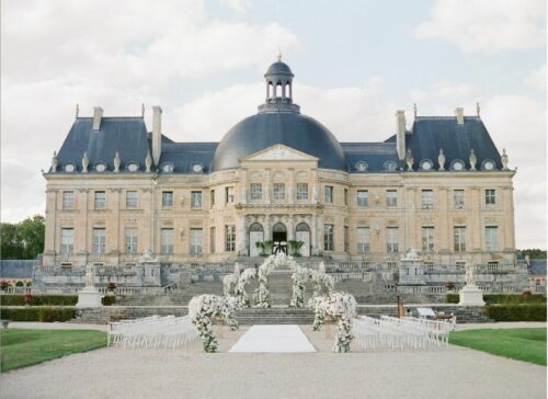 french wedding venue paris chateau vaux le vicomte