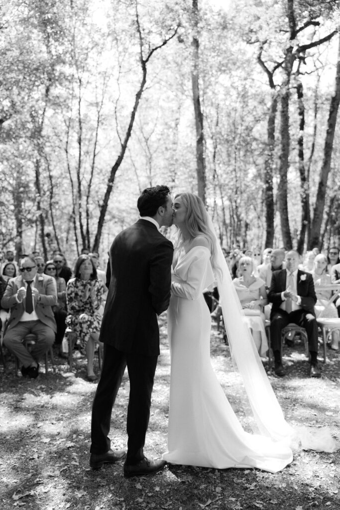 woodland wedding ceremony