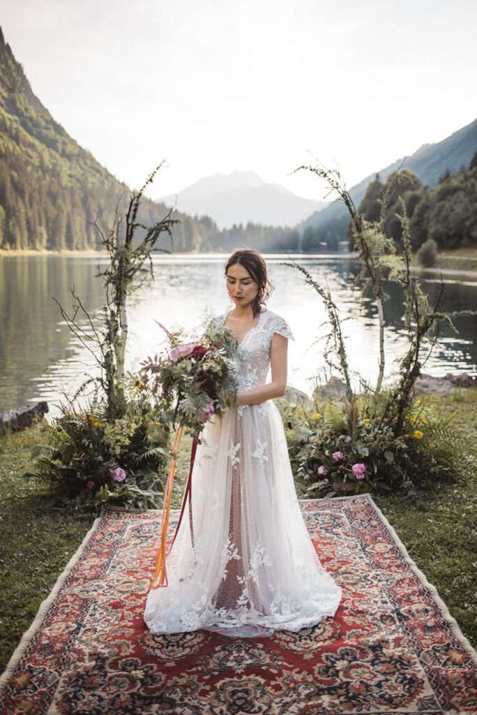 French Alps Folk Boho Mountain Wedding Ideas Katja Simon Photography 37 684x1024