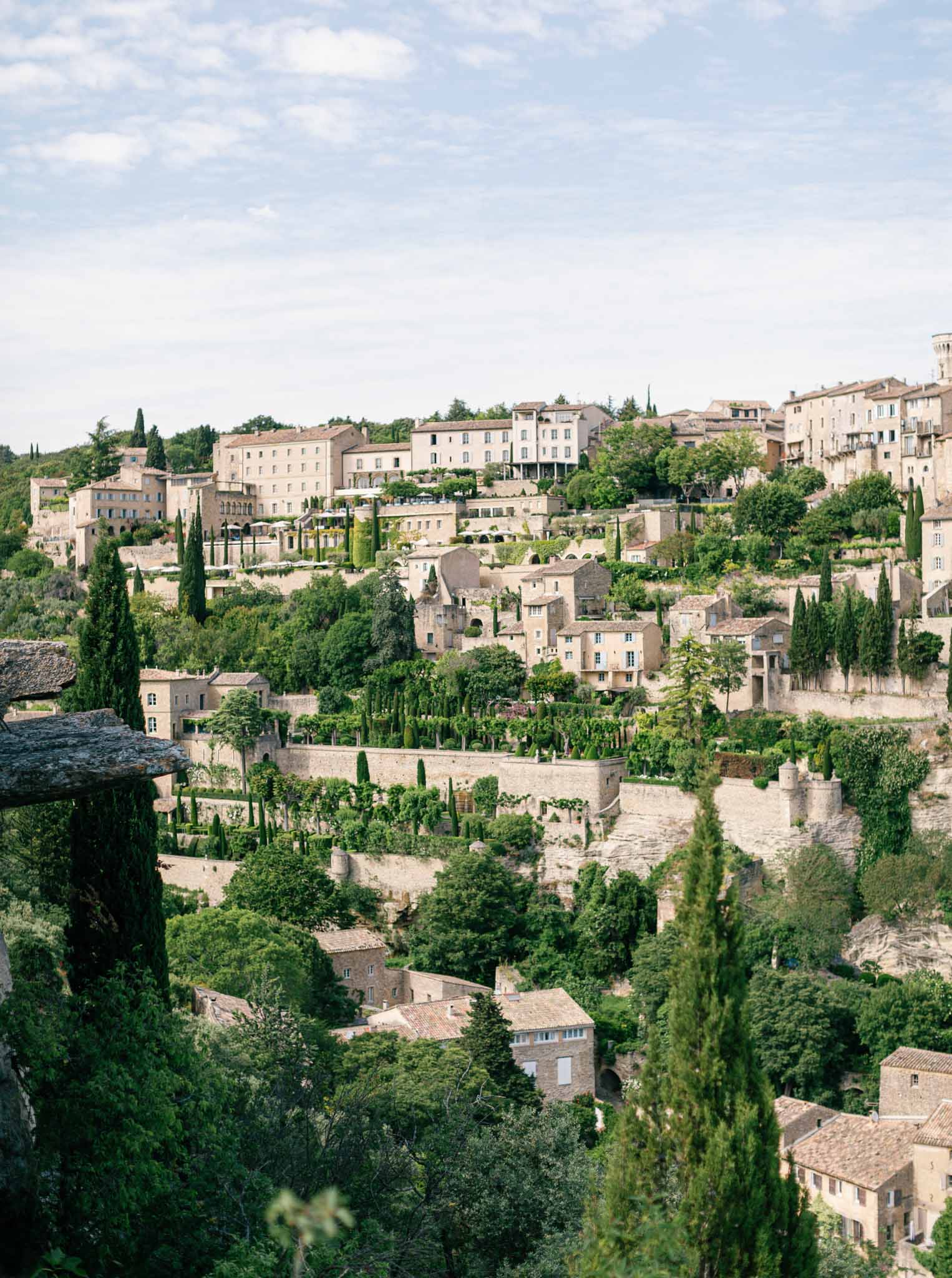 Hilltop village venue in Provence at a Provencal bastide