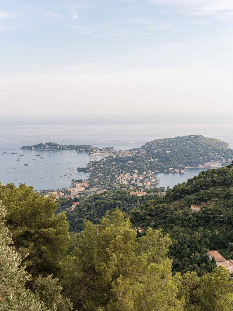 Domaine Mont Leuze CC Weddings aerial shot overlooking mountain sea ocean