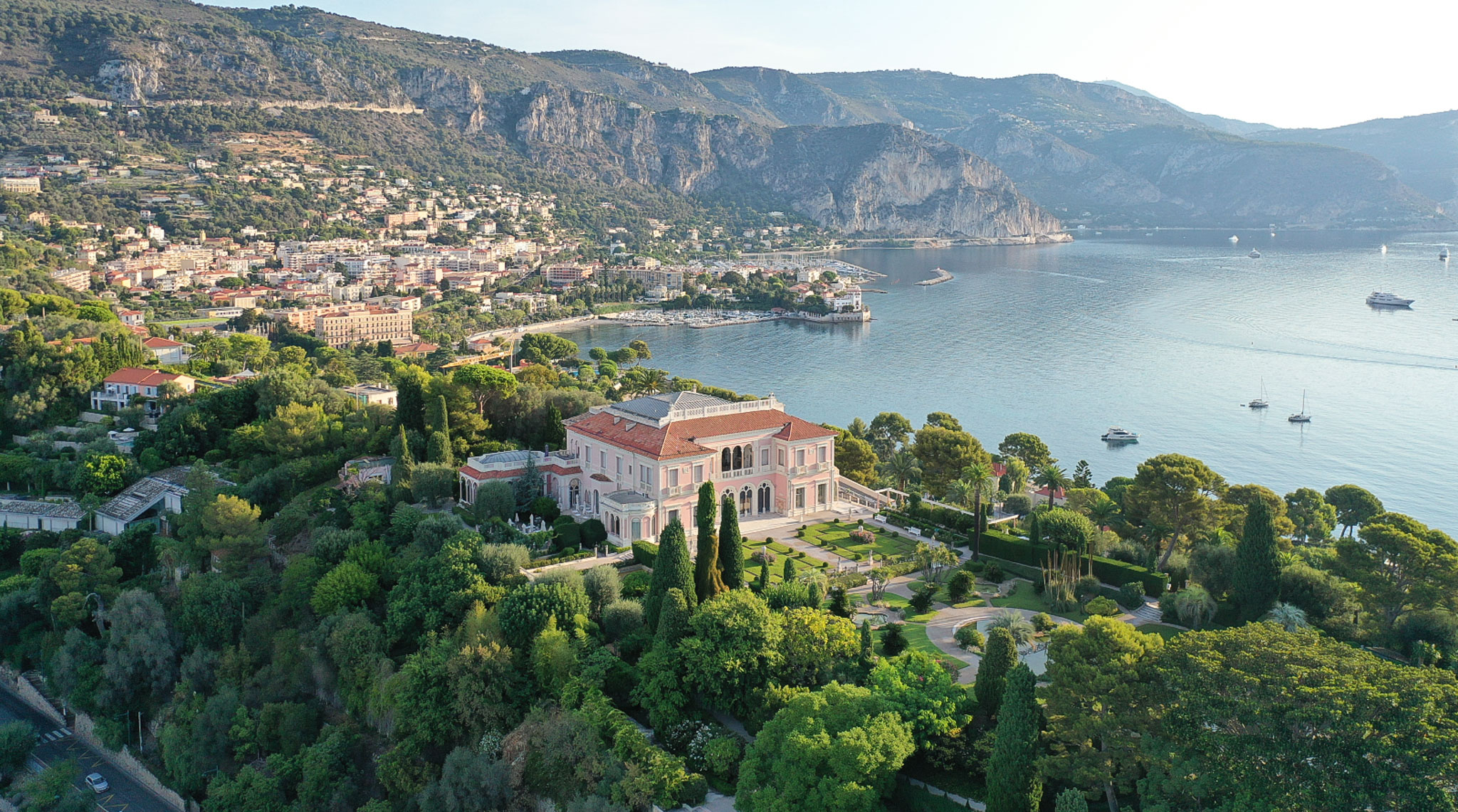 villa ephrussi overlooking saint cap ferrat bay