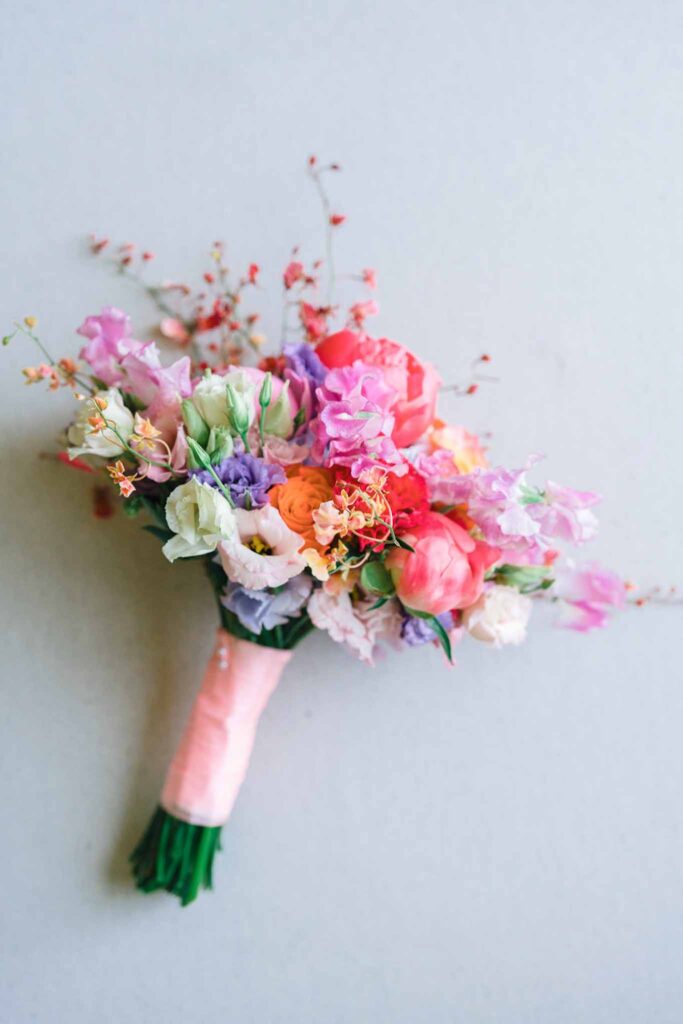 Domaine de Vignale Vincent Pennachio flatlay colorful bouquet