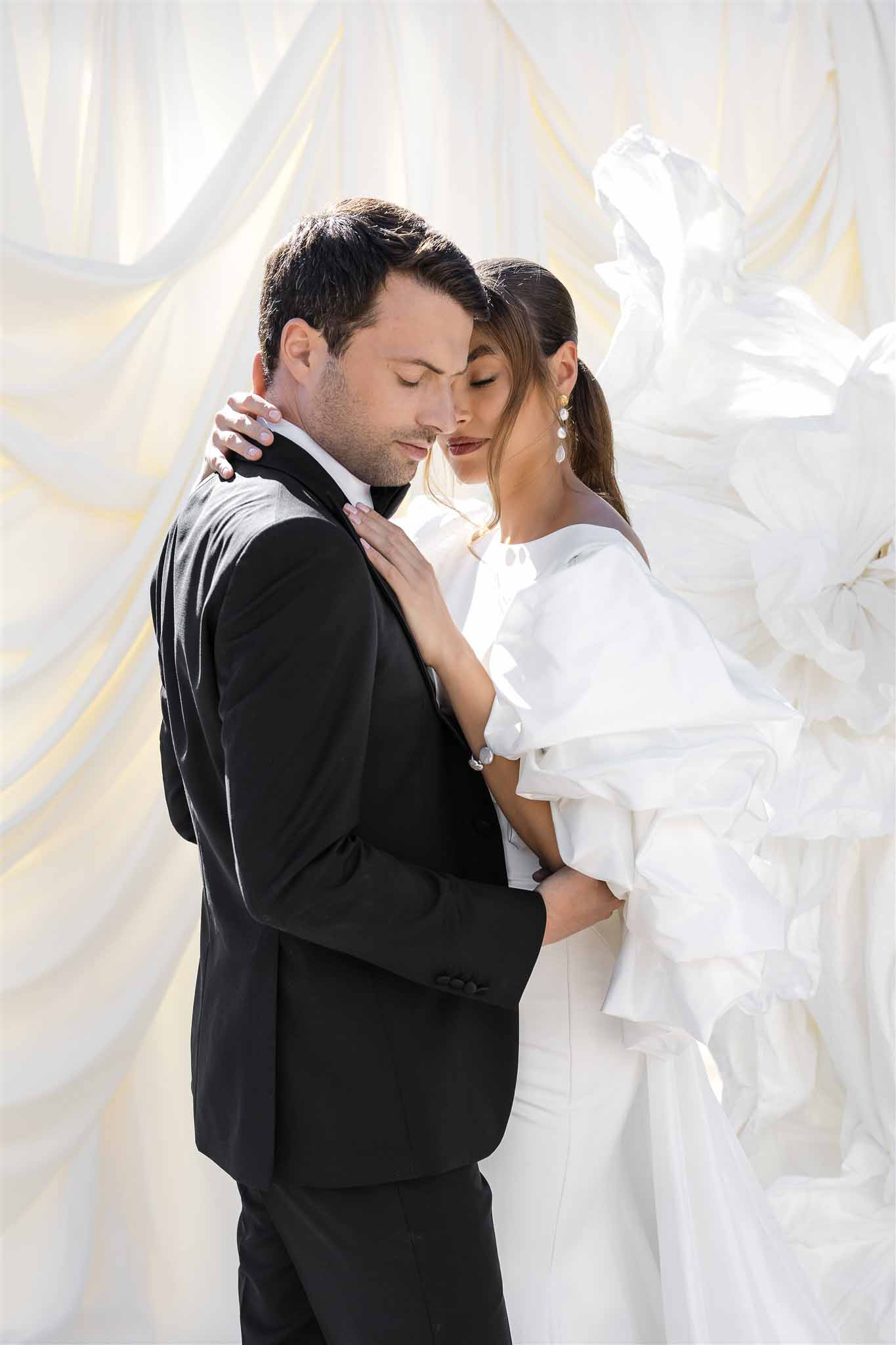 Bride and groom portrait