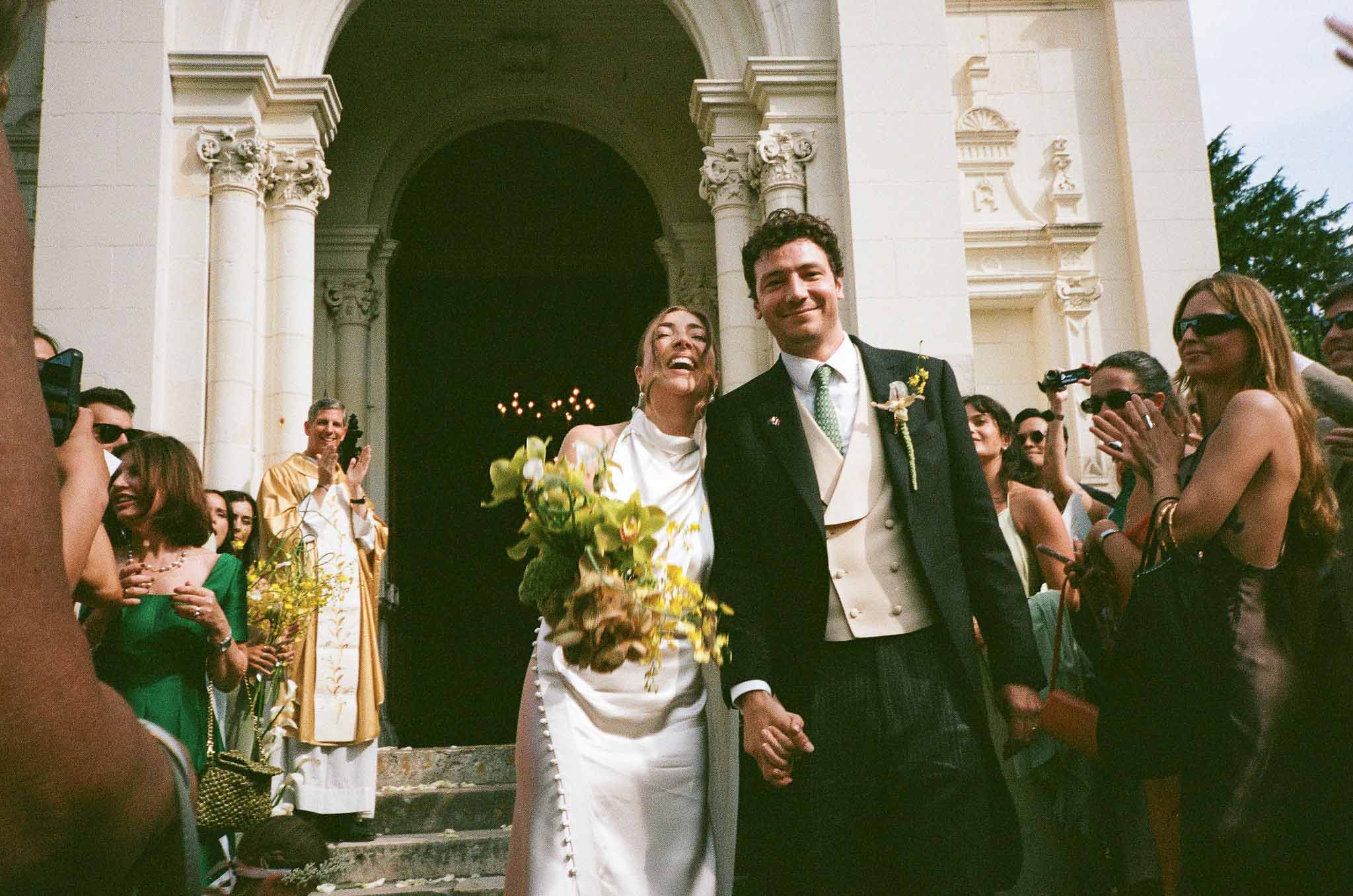 Wedding ceremony in a chapel