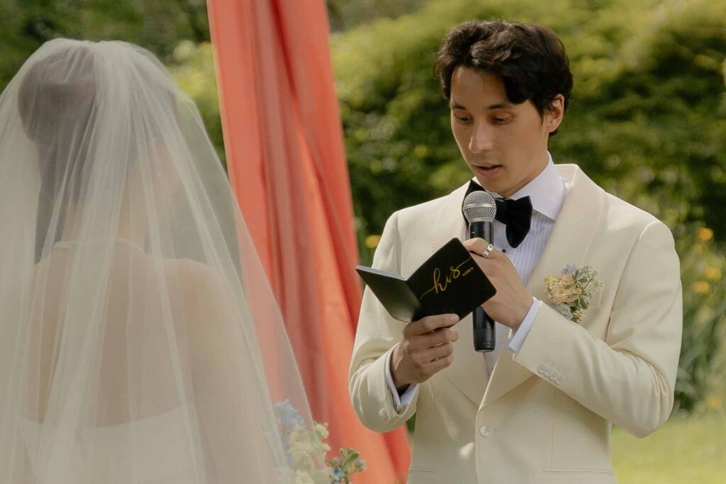 Garrevaques Aibo Studio groom vow card exchange ceremony