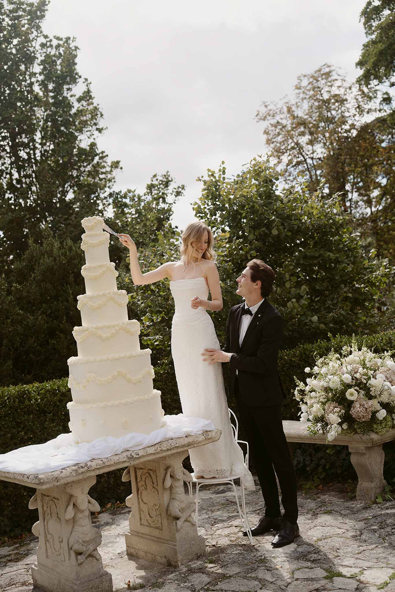 Bride and groom portrait