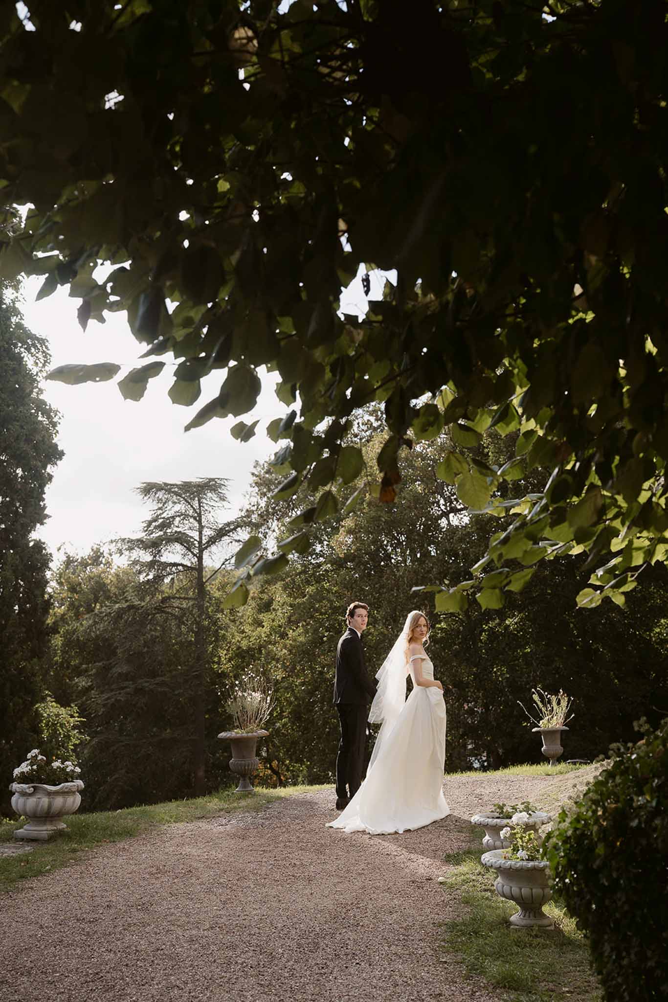 Bride and groom portrait
